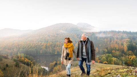 Couple walking in Killarney