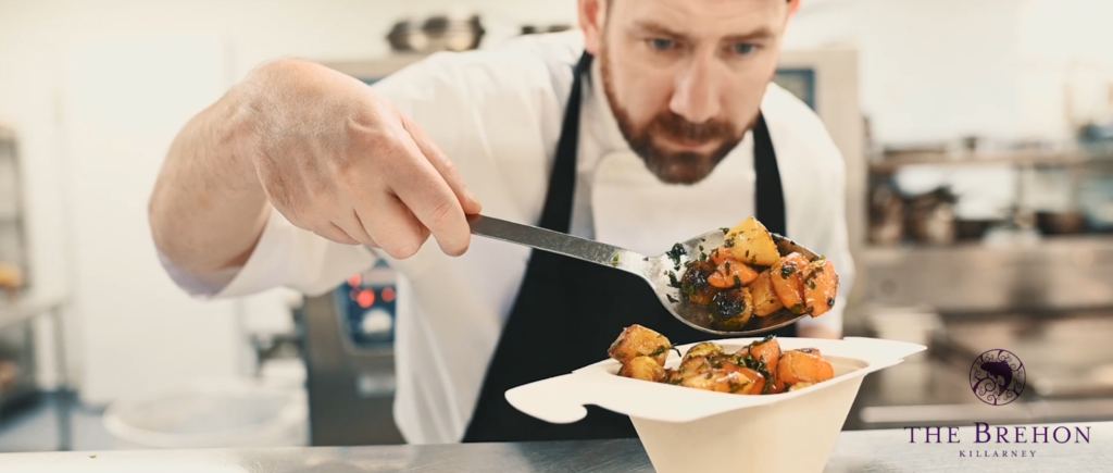 Chad Byrne Executive Chef head chef plating a dish