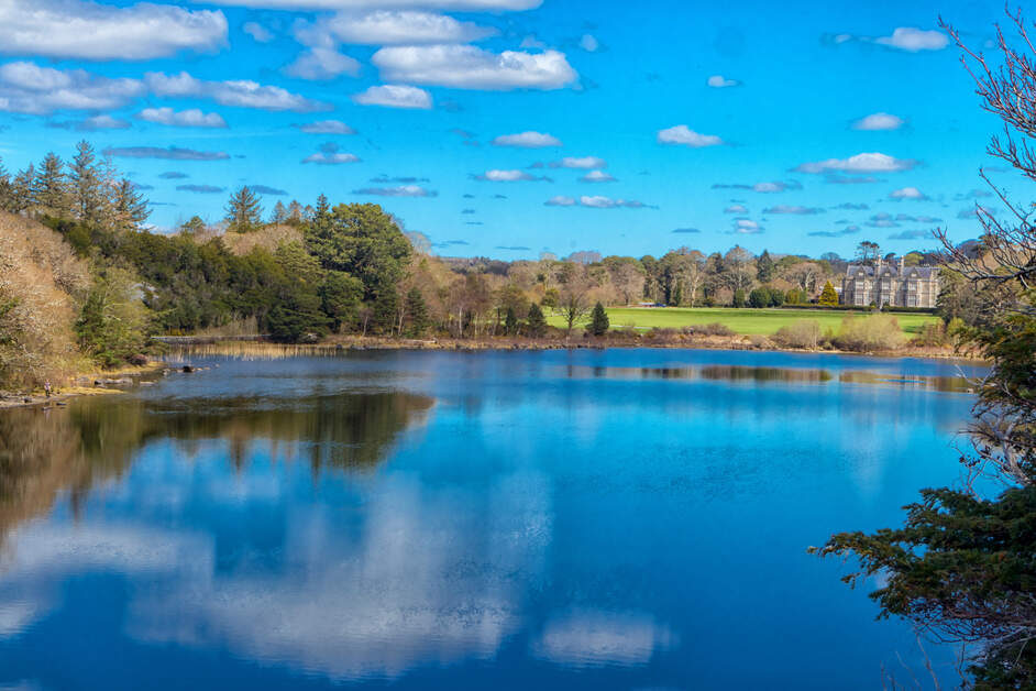Muckross House , Front of House , Blue Sky , April 2020 , Covid-19