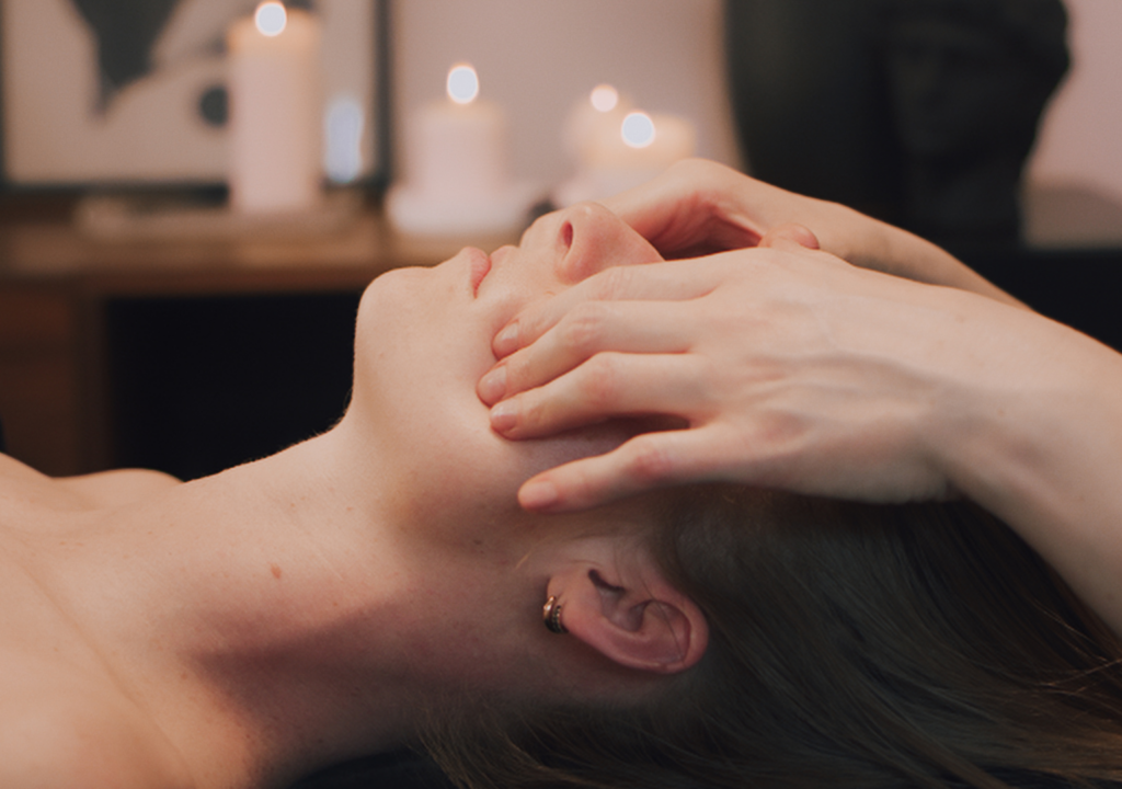 Image of a woman receiving a Kobido Facial.